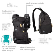 Afbeelding in Gallery-weergave laden, Infantino Flip 4-in-1 Convertible Carrier &amp; Crossbody Diaper Bag Set
