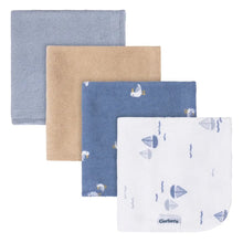 Load image into Gallery viewer, Gerber 4pk Washcloths - Blue
