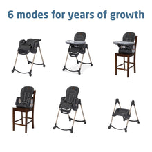 Afbeelding in Gallery-weergave laden, Maxi-Cosi Minla 6-In-1 High Chair - Classic Graphite (US)
