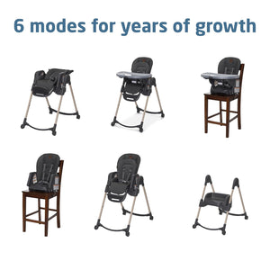 Maxi-Cosi Minla 6-In-1 High Chair - Classic Graphite (US)