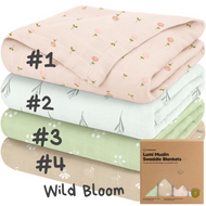 Keababies 1pc Lumi Muslin Swaddle Blankets (Wild Bloom)