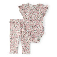Carter's 2pc Baby Girl Floral Bodysuit & Pants Set