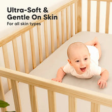Cargar imagen en el visor de la galería, Keababies 2pk Isla [Protect+] Waterproof Crib Sheets - Ecru
