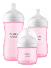 Afbeelding in Gallery-weergave laden, Phillips Avent 3pk Natural Response Feeding Bottles - Pink
