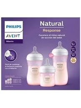 Afbeelding in Gallery-weergave laden, Phillips Avent 3pk Natural Response Feeding Bottles - Pink
