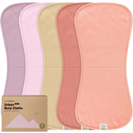 Keababies 5pk Urban Quinn Burp Cloths- (Muted Pastel)