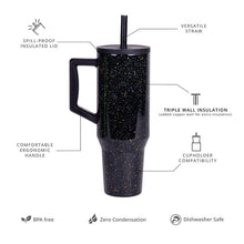 Load image into Gallery viewer, Elemental Commuter Tumbler 1180ml - Black Speckle
