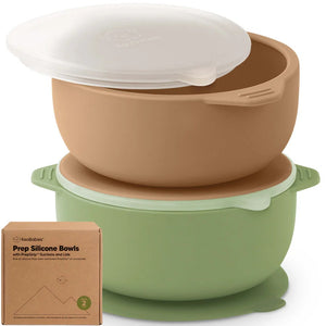 Keababies 1pc Prep Silicone Suction Bowl (Desert)