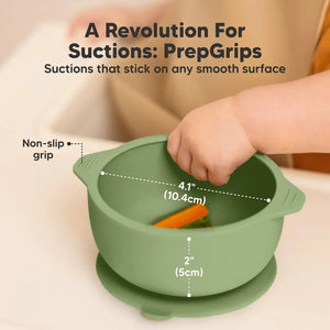 Keababies 1pc Prep Silicone Suction Bowl (Desert)