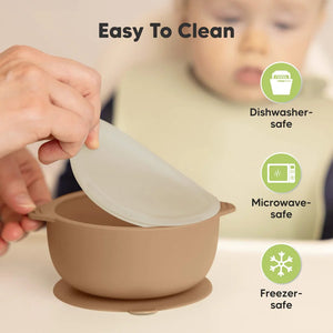 Keababies 1pc Prep Silicone Suction Bowl (Desert)