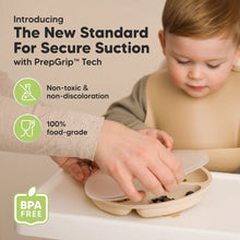 Load image into Gallery viewer, Keababies 1pc Prep Silicone Suction Plate WITH LID - Slate
