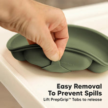 Load image into Gallery viewer, Keababies 1pc Prep Silicone Suction Plate WITH LID - Slate
