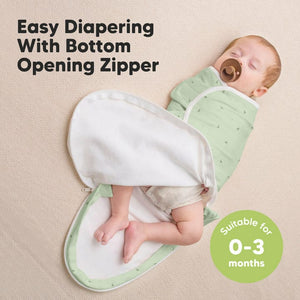 Keababies 1pc Soothe Zippy Swaddle Wraps - Bunnies (0-3M)