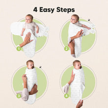 Cargar imagen en el visor de la galería, Keababies 1pc Soothe Zippy Swaddle Wraps - Bunnies (0-3M)
