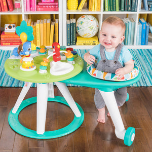 Bright Starts Around We Go - 2-in-1 Walk-around Activity Center & Table (Tropic Cool)