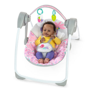 Bright Starts Pink Paradise Portable Swing