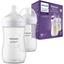 Afbeelding in Gallery-weergave laden, Philips Avent 2-pack Natural Response Feeding Bottles
