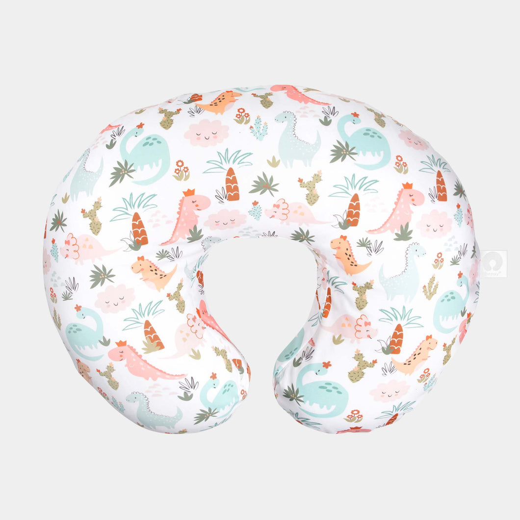 Boppy Feeding and Infant Support Pillow - Blush Baby Dino