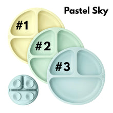 Cargar imagen en el visor de la galería, Keababies 1-piece Prep Silicone Suction Plate - Pastel Sky
