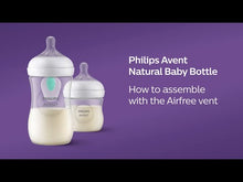 Carregar e reproduzir vídeo no visualizador da galeria, Philips Avent Single Natural Response Feeding Bottles with AirFree Vent
