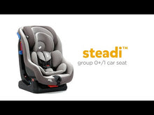 Video laden en afspelen in Gallery-weergave, Joie Steadi Convertible Car Seat - Dark Pewter
