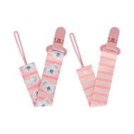 Buba 2pk Pink Pacifier Clips (3M+)