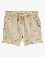 Carter's Toddler Boy Khaki Beach Print Shorts