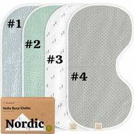 Keababies 1pc Hallo Burp Cloths (Nordic)