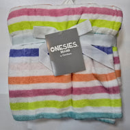 Onesies Rainbow Colored Plush Blanket
