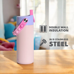 Elemental Core 530ml Pop-it Bottle - Pink Tie Dye