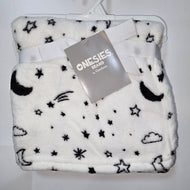Onesies Black & White Plush Blanket