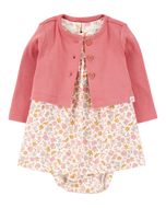 Carter's 2pc Baby Girl Floral Dress & Cardigan Set