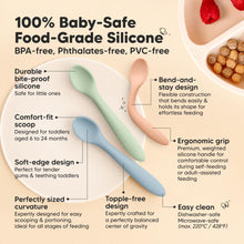 Load image into Gallery viewer, Keababies 3pk Prep Baby Spoons - Mellow
