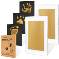 Keababies 2pk Inkless Ink Pads - Gold on Black