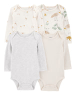 Carter's 4pc Baby Neutral Birds Bodysuit Set