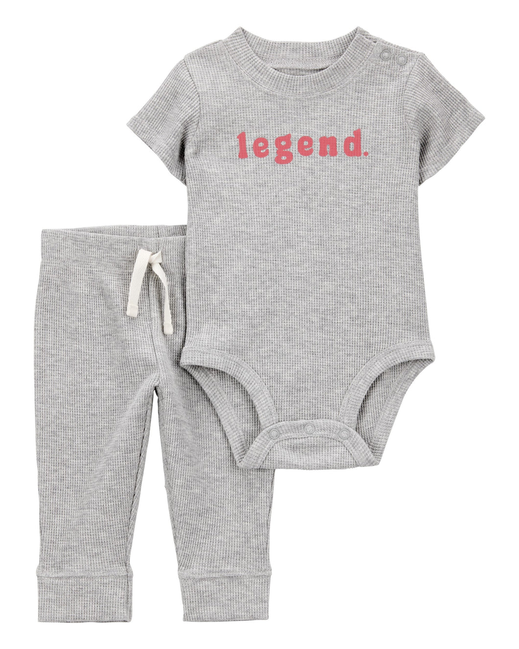 Carter's 2pc Baby Boy Grey Legend Bodysuit & Pants Set