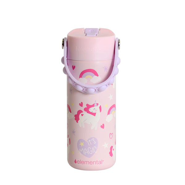 Elemental Core 530ml Pop-it Bottle - Unicorn Magic