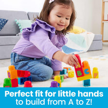 Load image into Gallery viewer, MEGA Bloks ABC Building Bag Block Toy With Storage (30 Pieces) For Toddler
