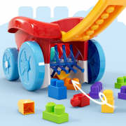 Load image into Gallery viewer, MEGA BLOKS First Builders Block Scooping Wagon With Storage (20 Pieces) For Toddlers
