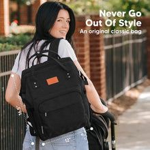 Load image into Gallery viewer, KeaBabies Original Diaper Backpack - Trendy Black
