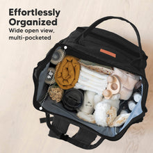 Load image into Gallery viewer, KeaBabies Original Diaper Backpack - Trendy Black
