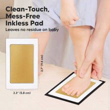 Load image into Gallery viewer, Keababies 2pk Inkless Ink Pads - Gold on Black
