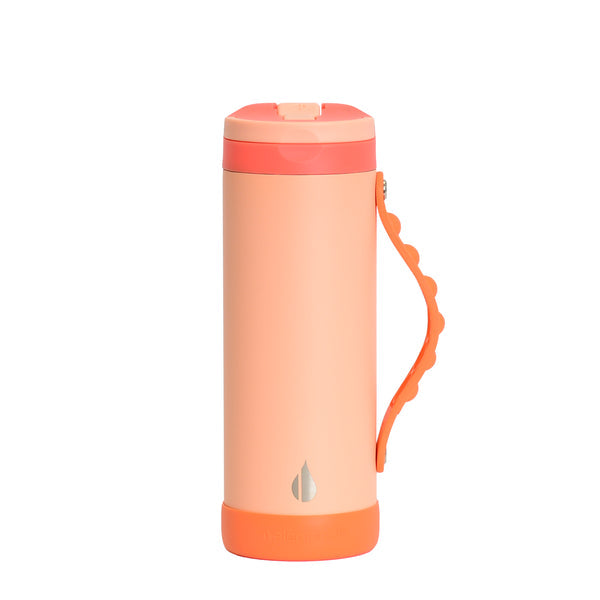 Elemental Iconic Pop Fidget 414ml Bottle with Sport cap - Peach Sunrise