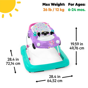 Bright Starts Little Speedster 3-in-1 Car Walker - Purple Power