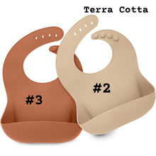 Carregar imagem no visualizador da galeria, Keababies 1pc Silicone Bib - Terra Cotta
