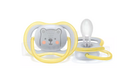 Avent Single Neutral Ultra Air Pacifier (6-18M | Yellow Bear)