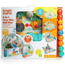 Afbeelding in Gallery-weergave laden, Bright Starts 5 in 1 Your Way Ball Play Activity Gym &amp; Ball Pit - Grey Elephant
