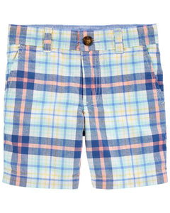 Carter's Baby Boy Plaid Flat Front Shorts
