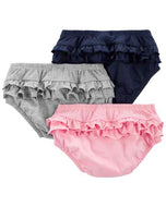 Carter's 3pc Baby Girl Assorted Color Bloomer Set