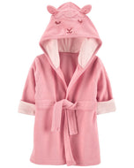Carter's Baby Girl Pink Lamb Bath Robe